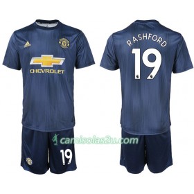 Camisolas de Futebol Manchester United RASHFORD 19 Criança Equipamento 3ª 2018/19 Manga Curta